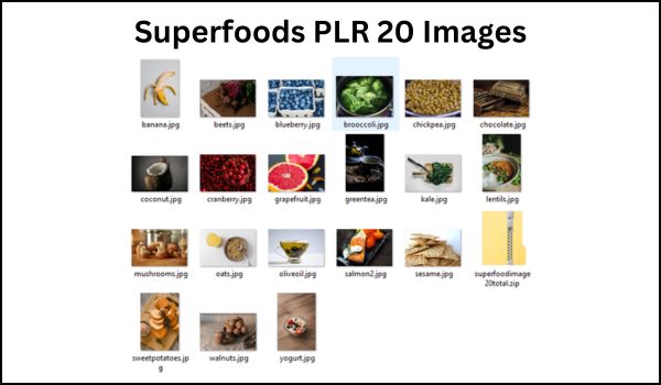 Superfoods PLR 20 Images